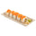 Pulp Tek Rectangle Natural Sugarcane / Bagasse Long Sushi Tray - 8 3/4" x 3 1/2" x 3/4" - 100 count box