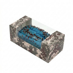 Pastry Tek Camouflage Paper Pastry / Cake Box - with Window - 9 3/4