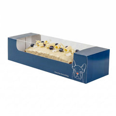 Pastry Tek Frenchie Paper Pastry / Cake Box - with Window - 9 3/4