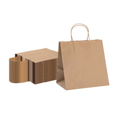 Saving Nature Kraft Paper Retail Bag - with Handles - 10 1/4