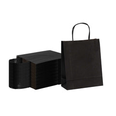 Saving Nature Black Paper Retail Bag - with Handles - 7