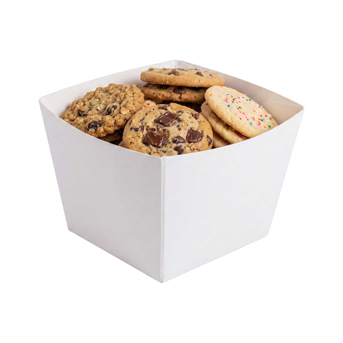 Bio Tek Square White Paper Snack Box - 4 1/4" x 4 1/4" x 3 1/4" - 200 count box