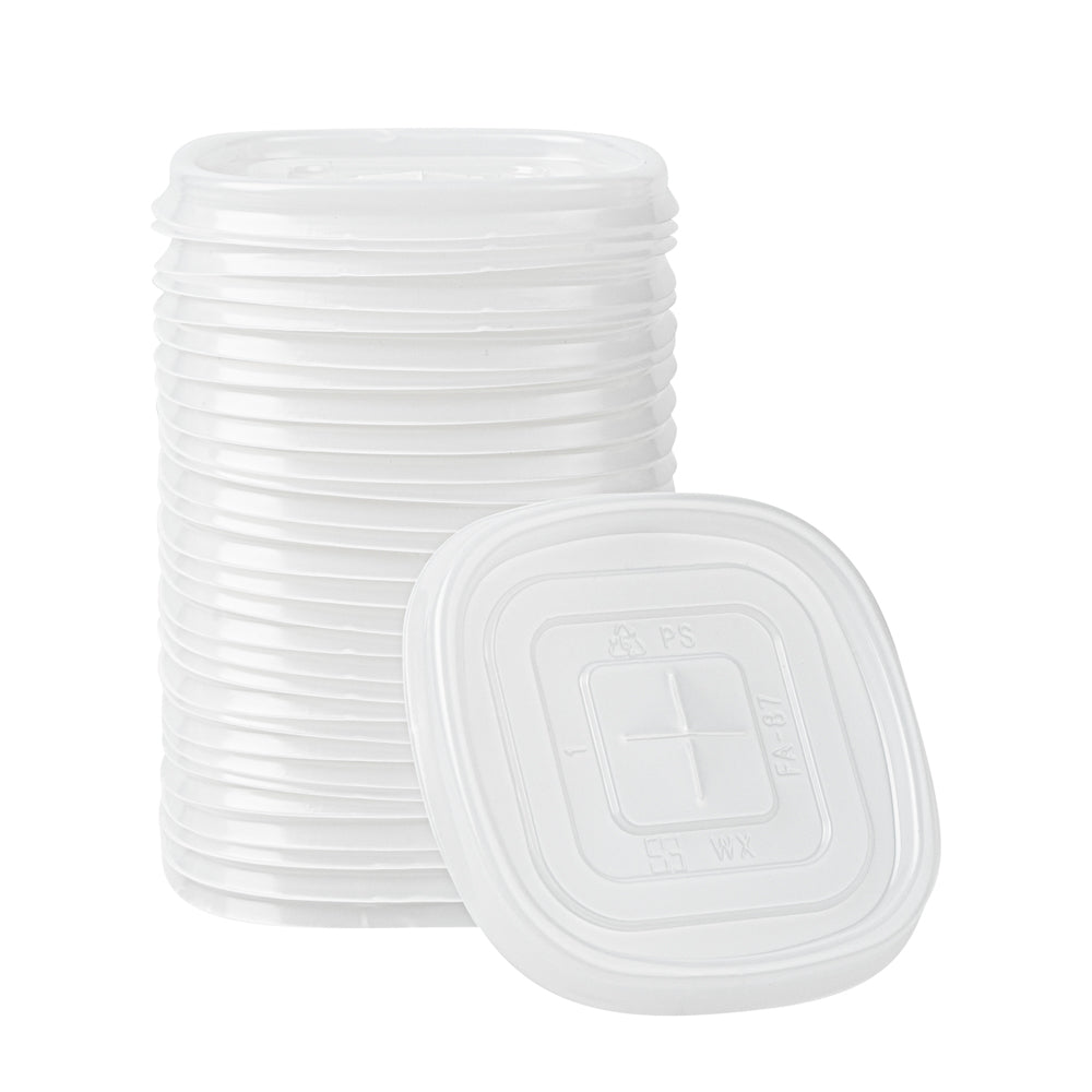 Hip 2 Be Square Frosted Plastic Straw Lid - Fits 12, 16 and 22 oz - 25 count box