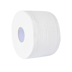 Clean Tek Professional White Toilet Paper Roll - 2-Ply, Center Pull - 876' x 7 3/4