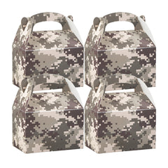 Bio Tek Camouflage Paper Gable Box / Take Out Container - Compostable - 4