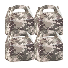 Bio Tek Camouflage Paper Gable Box / Take Out Container - Compostable - 4
