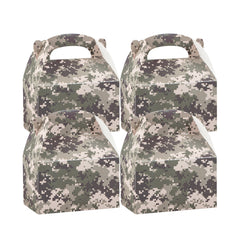 Bio Tek Camouflage Paper Gable Box / Take Out Container - Compostable - 6
