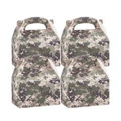 Bio Tek Camouflage Paper Gable Box / Take Out Container - Compostable - 6