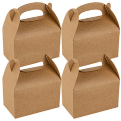 Bio Tek Kraft Paper Gable Box / Take Out Container - Greaseproof - 6