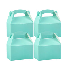 Bio Tek Turquoise Paper Gable Box / Take Out Container - Compostable - 6