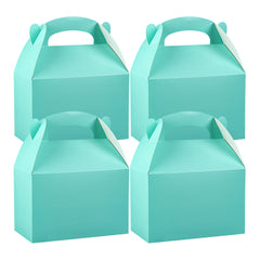 Bio Tek Turquoise Paper Gable Box / Take Out Container - Compostable - 8 1/2
