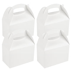 Bio Tek White Paper Gable Box / Take Out Container - Greaseproof - 8 1/2