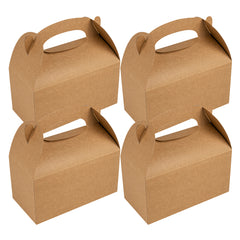 Bio Tek Kraft Paper Gable Box / Take Out Container - Greaseproof - 9 1/2