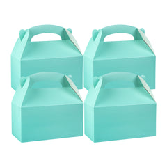 Bio Tek Turquoise Paper Gable Box / Take Out Container - Compostable - 9 1/2