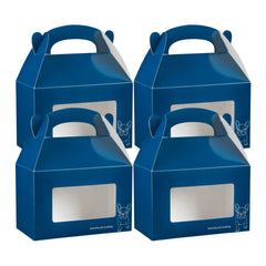 Bio Tek Frenchie Paper Gable Box / Take Out Container - with Window - 8 1/2