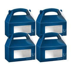 Bio Tek Frenchie Paper Gable Box / Take Out Container - with Window - 9 1/2