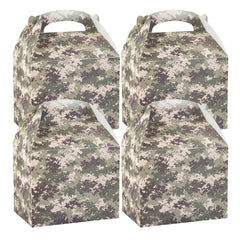 Bio Tek Camouflage Paper Gable Box / Take Out Container - Compostable - 10