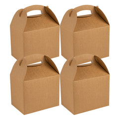 Bio Tek Kraft Paper Gable Box / Take Out Container - Greaseproof - 10