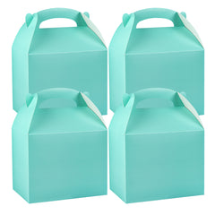Bio Tek Turquoise Paper Gable Box / Take Out Container - Compostable - 10