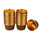 Panificio 3.5 oz Round Brown Foil Paper Baking Cup - Lids Available - 2 3/4" x 2 3/4" x 1 1/2" - 500 count box