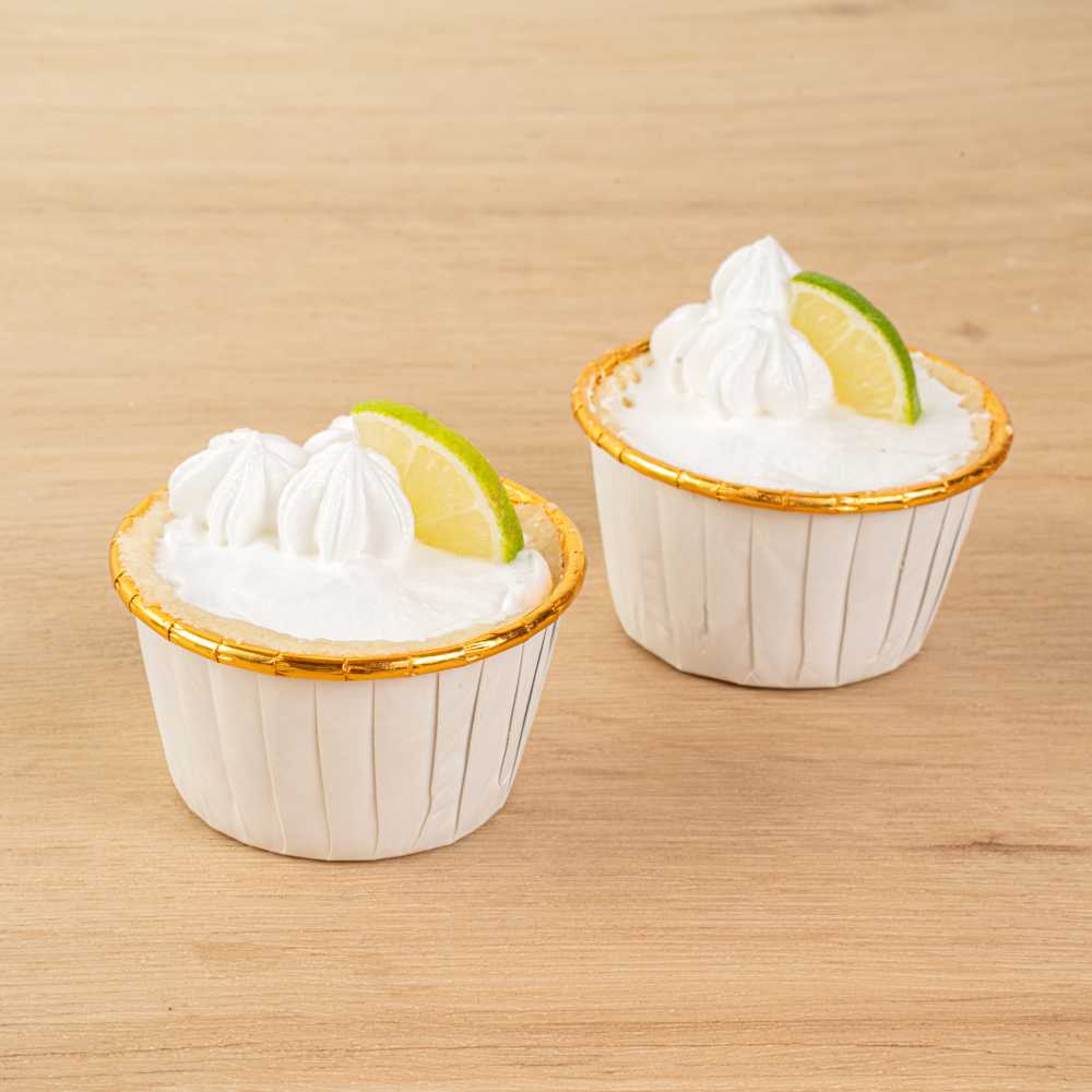 Panificio 3.5 oz Round White Foil Paper Baking Cup - Lids Available - 2 3/4" x 2 3/4" x 1 1/2" - 500 count box