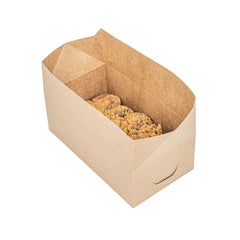 Bio Tek 71 oz Kraft Paper Lunch / Chicken Box - with Fast Top - 8 3/4