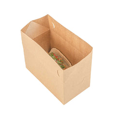 Bio Tek 80 oz Kraft Paper Lunch / Chicken Box - with Fast Top - 9