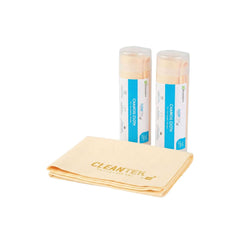 Clean Tek Professional Yellow Chamois Cloth - with Storage Tube - 25 1/4'' x 17'' - 1 count box