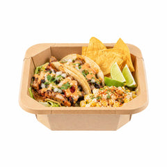 Sustain 22 oz Octagonal Kraft Paper Take Out Container - with PLA Lining, Compostable - 6