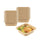 Sustain 34 oz Octagonal Kraft Paper Take Out Container - with PLA Lining, Compostable - 7" x 7" x 2" - 100 count box