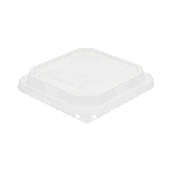 Sustain Octagonal Clear PLA Plastic Dome Lid - Fits 34 oz Container - 7