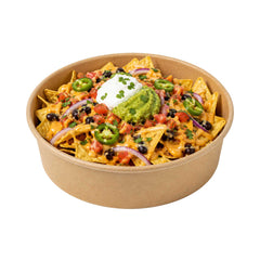 Bio Tek 17 oz Round Kraft Paper Take Out Container - 6