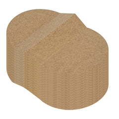 Bio Tek Kraft Paper 2-Compartment Insert - Fits 17, 25, 33 and 34 oz Containers - 200 count box