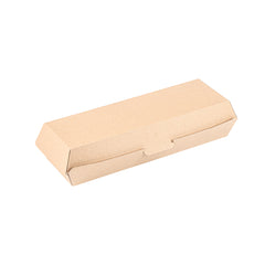 Bio Tek Rectangle Kraft Paper Corrugated Clamshell Container - 11 1/4