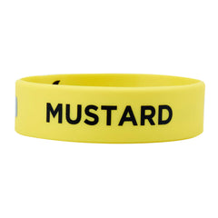First In First Out Yellow Silicone Mustard Label Band - Fits 16, 20 and 24 oz Squeeze Bottles - 1 count box