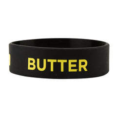 First In First Out Black Silicone Butter Label Band - Fits 16, 20 and 24 oz Squeeze Bottles - 10 count box