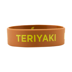 First In First Out Brown Silicone Teriyaki Label Band - Fits 16, 20 and 24 oz Squeeze Bottles - 1 count box