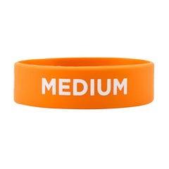 First In First Out Orange Silicone Medium Label Band - Fits 16, 20 and 24 oz Squeeze Bottles - 1 count box
