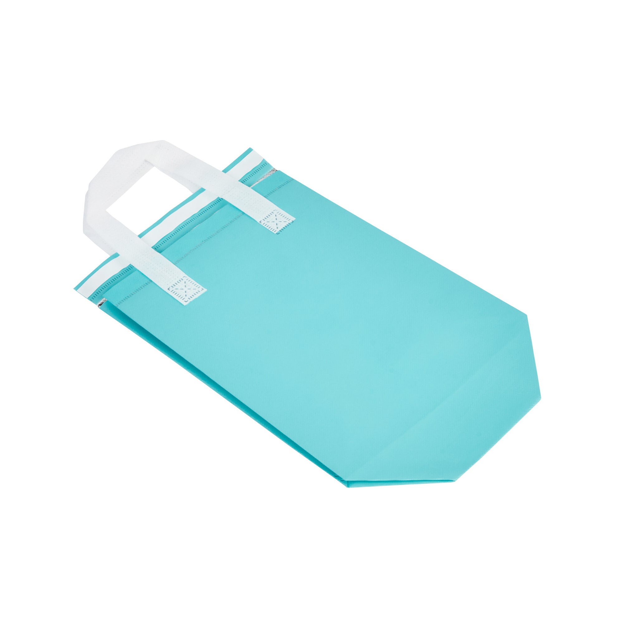 Bag Tek Teal Insulated Take Out Bag - Tamper-Evident - 8 1/4" x 4 1/4" x 10 3/4" - 100 count box