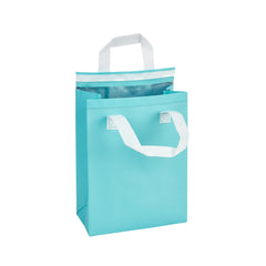 Bag Tek Teal Insulated Take Out Bag - Tamper-Evident - 8 1/4