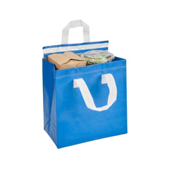 Bag Tek Blue Insulated Take Out Bag - Tamper-Evident - 9 1/2