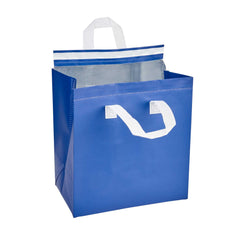 Bag Tek Blue Insulated Take Out Bag - Tamper-Evident - 10 1/4