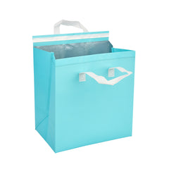 Bag Tek Teal Insulated Take Out Bag - Tamper-Evident - 11 3/4