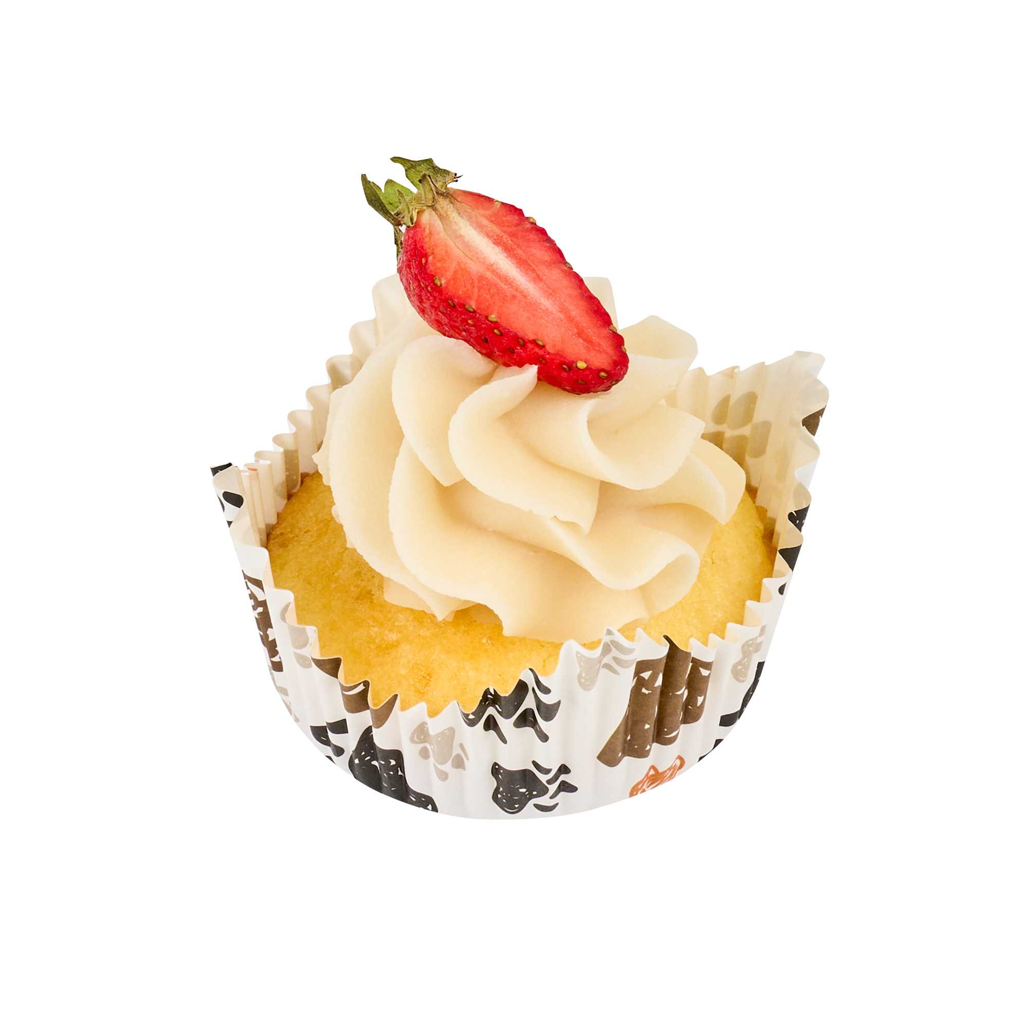 Panificio 4 oz Petal Paper Baking Cup - Paw Print, Ridged, Greaseproof - 2 3/4" x 2 3/4" x 1 3/4" - 200 count box