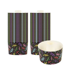 Panificio 53 oz Paper Angel Food Tube Pan - Colorful Streamers, Greaseproof - 6 1/4