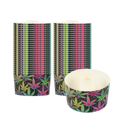 Panificio 22 oz Paper Angel Food Tube Pan - Trippy Leaf Print, Greaseproof - 5