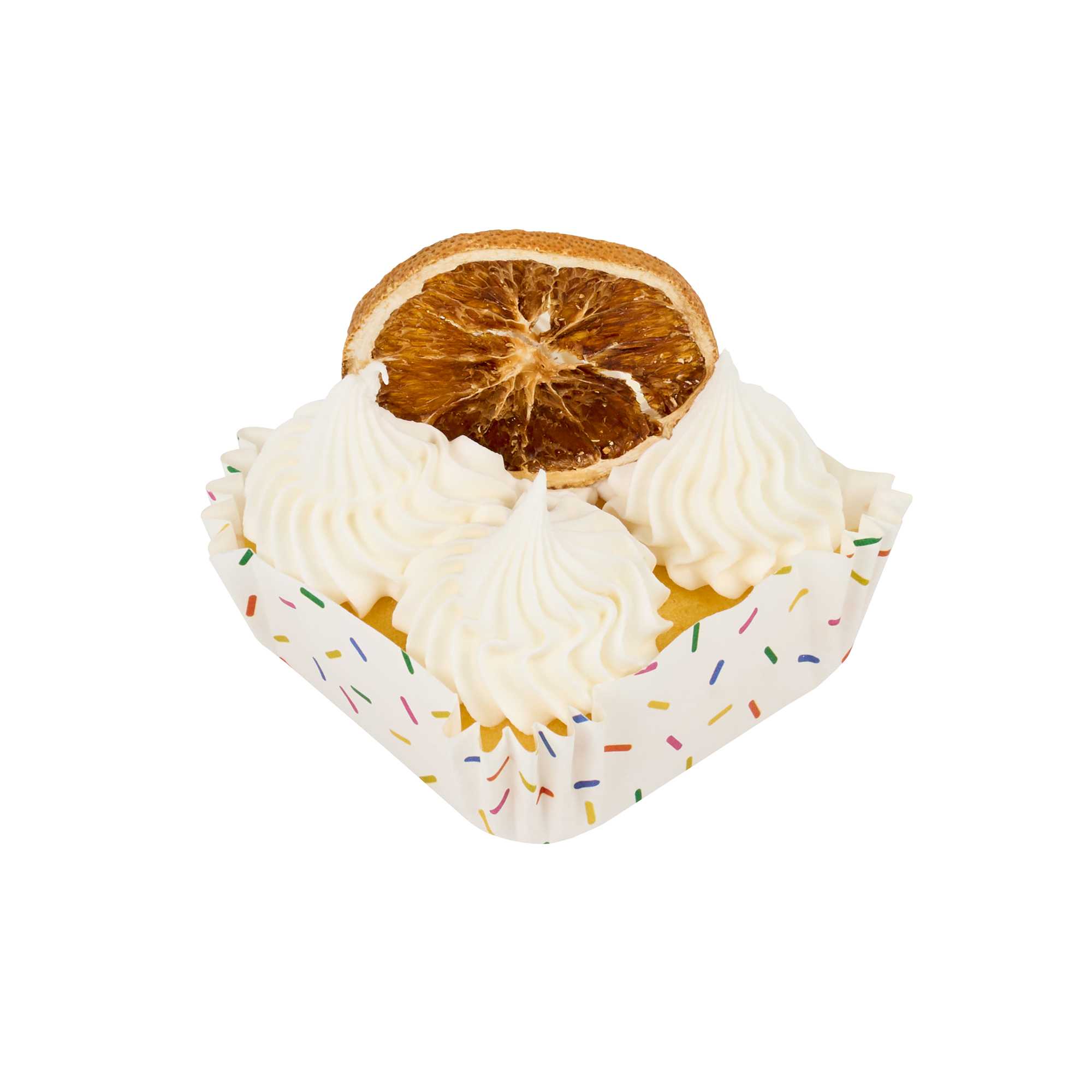 Panificio 6 oz Square Paper Baking Cup - Colorful Confetti, Greaseproof - 3 1/4" x 3 1/4" x 1 1/4" - 200 count box