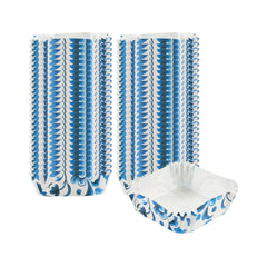 Panificio 6 oz Square Paper Baking Cup - Floral, Greaseproof - 3 1/4
