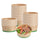 Sustain 17 oz Round Kraft Paper Take Out Container - Compostable - 5 3/4" x 5 3/4" x 2" - 50 count box