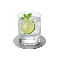 Bar Lux Round Gray Paper Coaster - 3 1/2